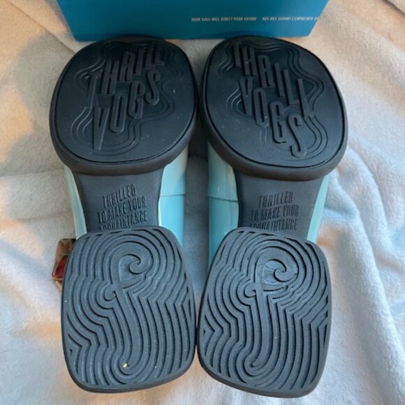 John Fluevog Paulson Light Blue Size 7 Like New Never worn Chunky Retro Boho Vog - Picture 16 of 16